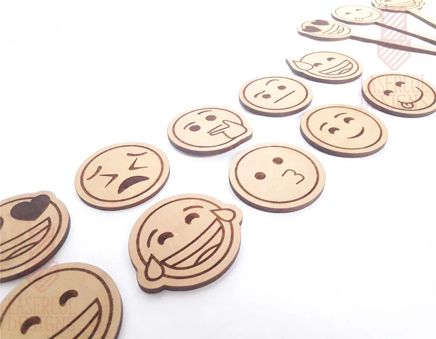 Emojis Set 1 - Laser Cut Files product image (6)