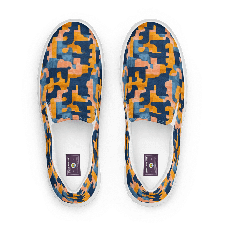 Flowing Shapes | Men's Slip-On Canvas Shoes product image (1)