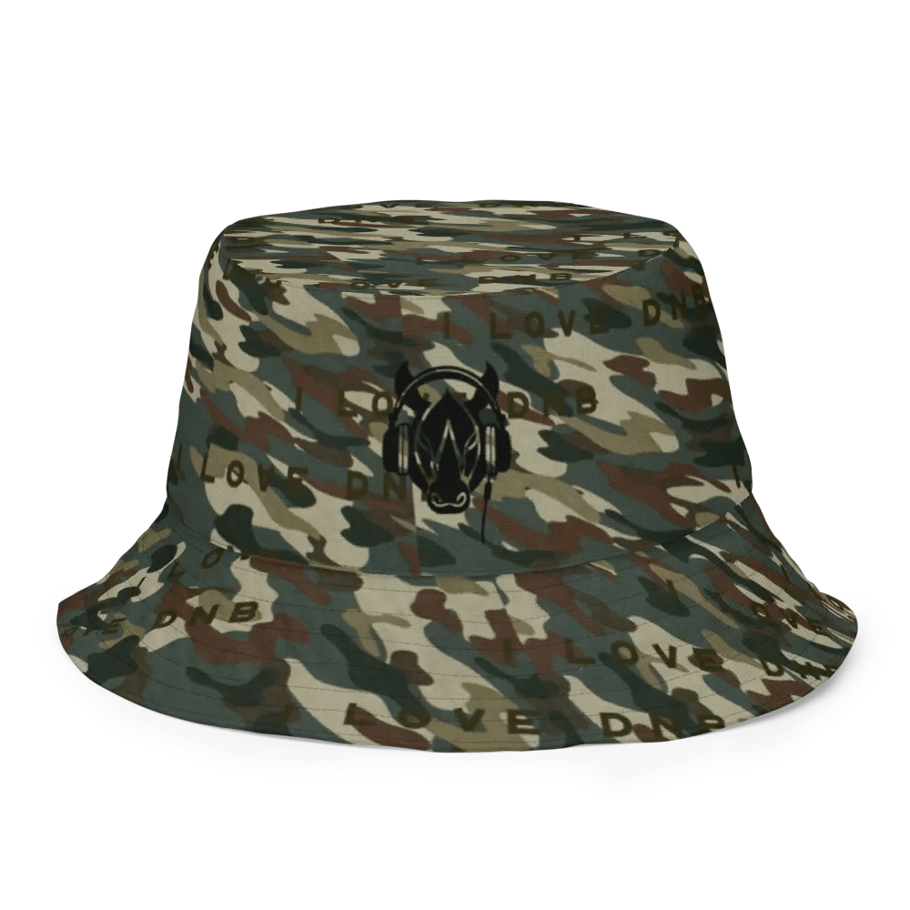 I LOVE DNB Camo Reversible Bucket Hat product image (8)