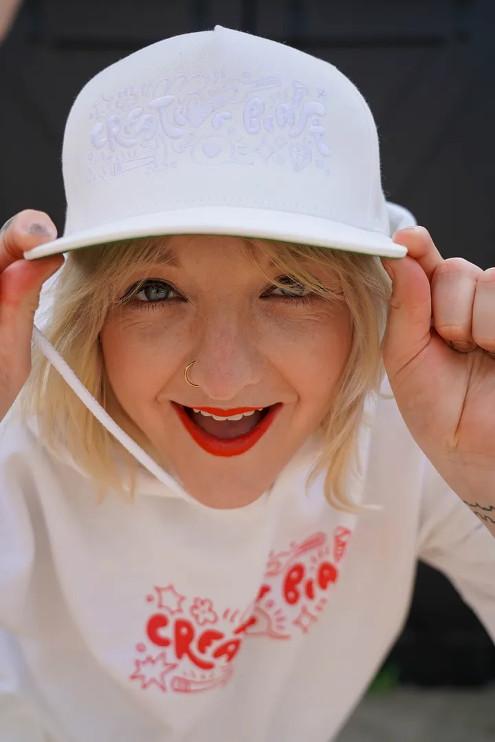 CREATIVE BEAST SNAPBACK - White Canvas product image (1)