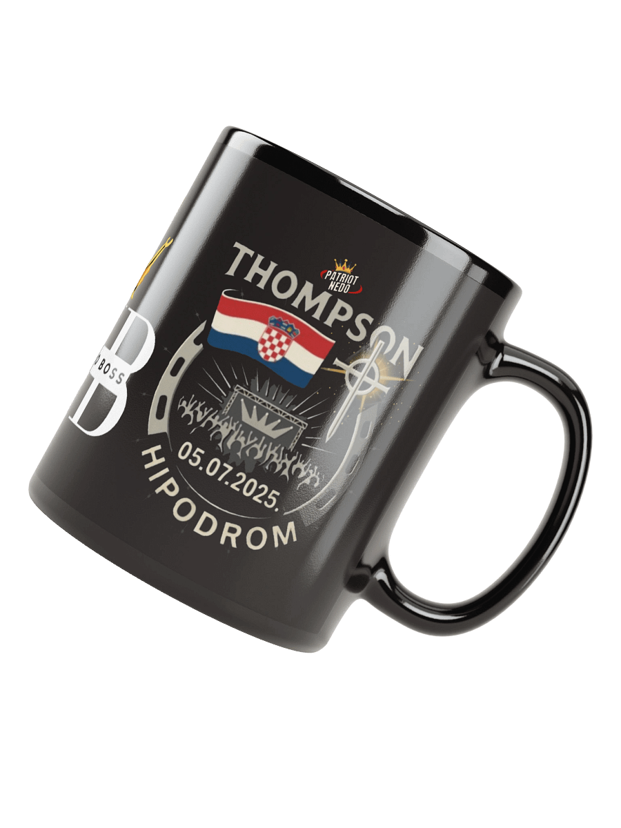 Patriotic Crest Black Mug product image (4)
