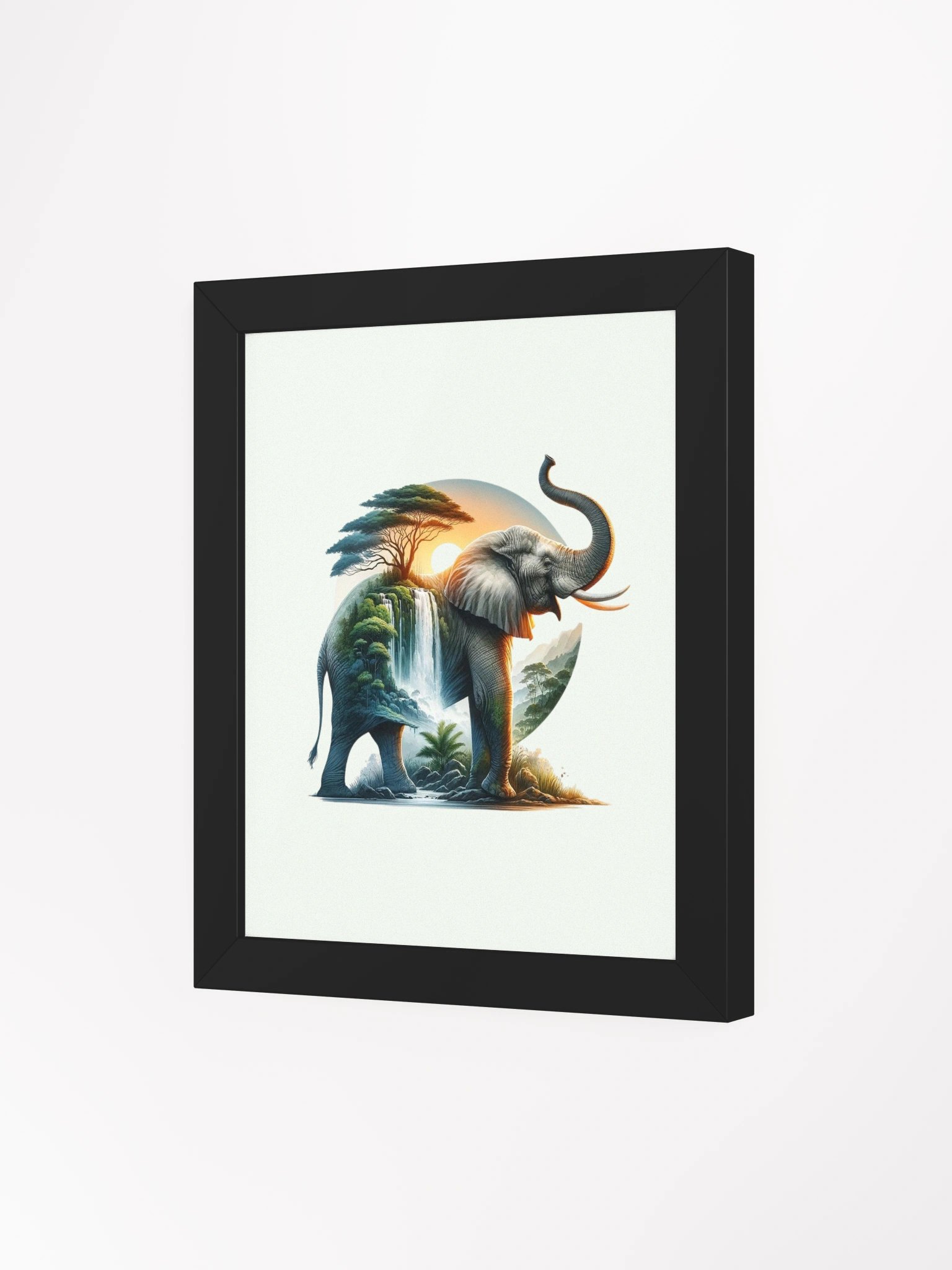 Surreal Elephant Landscape Framed Poster product image (3)