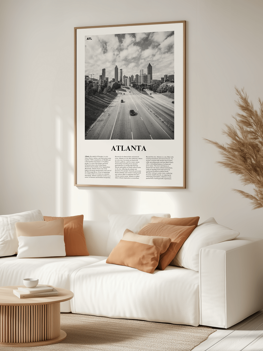 Atlanta 03 Newspaper Poster | Framed product image (13)