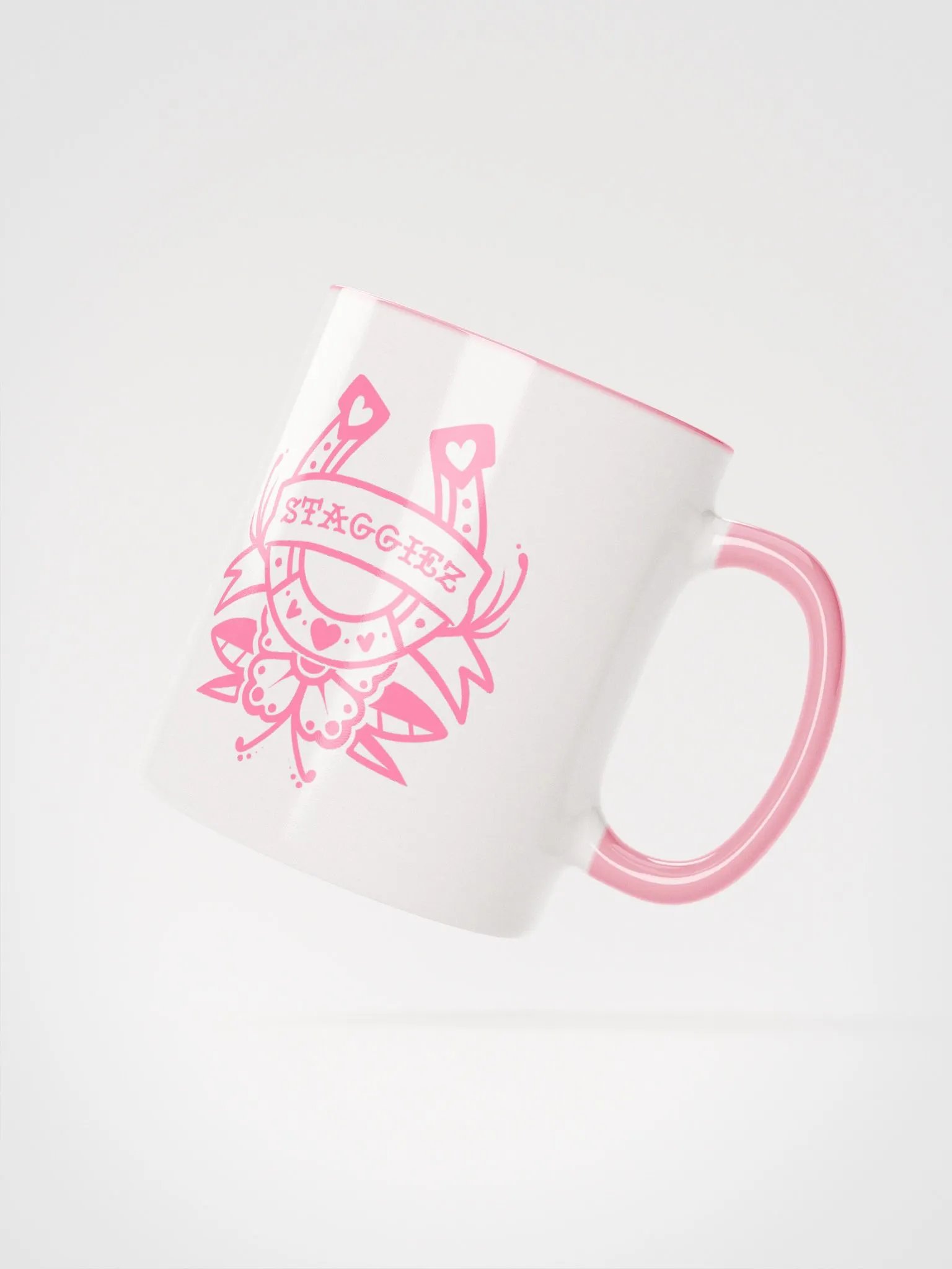 Tony Hat Club Mug (White/w Pink) product image (2)