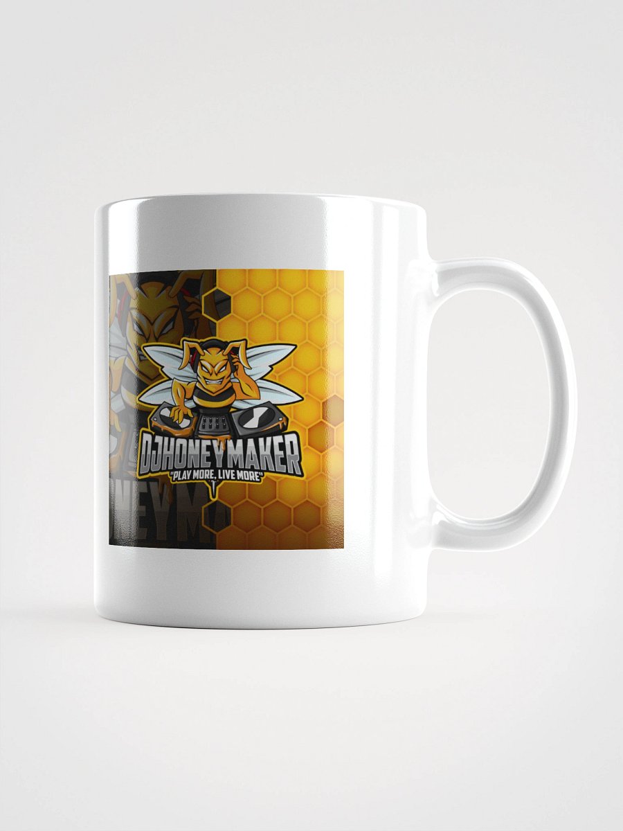 Logo With Texture White Glossy Mug product image (2)