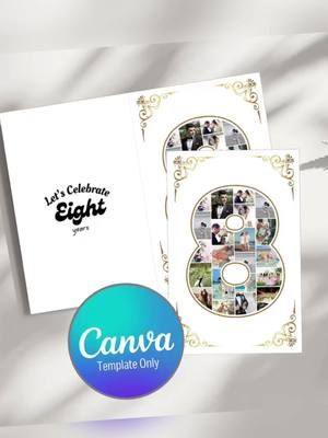 Looking to celebrate an 8 year milestone? #8yearsoflove #8yearstogether #boyfriendgoals #girlfriendgoals #photoart #photocollagetrend #photocardchallenge #canvadesign #canvatemplate 