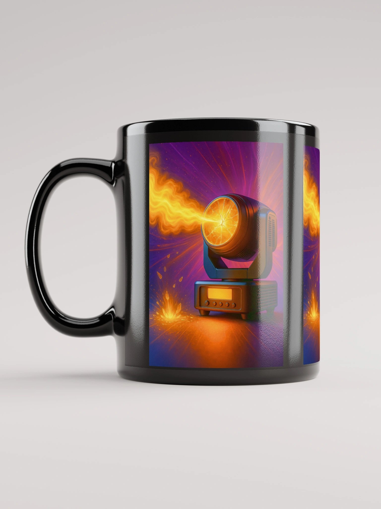 Theatrically Jerry: "Broken, Ethereal Illumination" Black Coffee Mug product image (11)