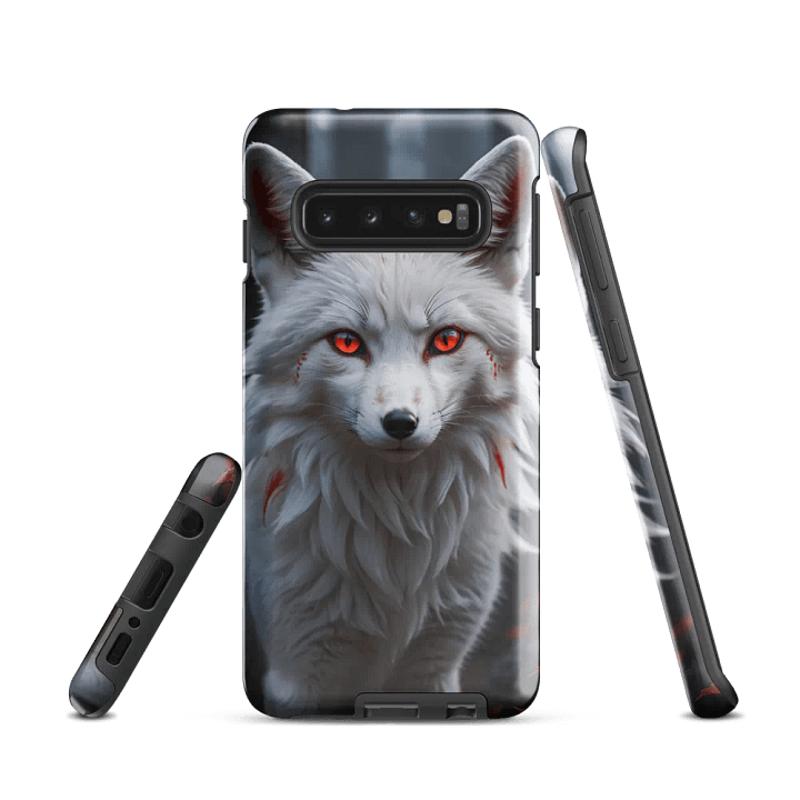Mystic White Fox Samsung Tough Case - Bold Spirit Animal Design product image (1)