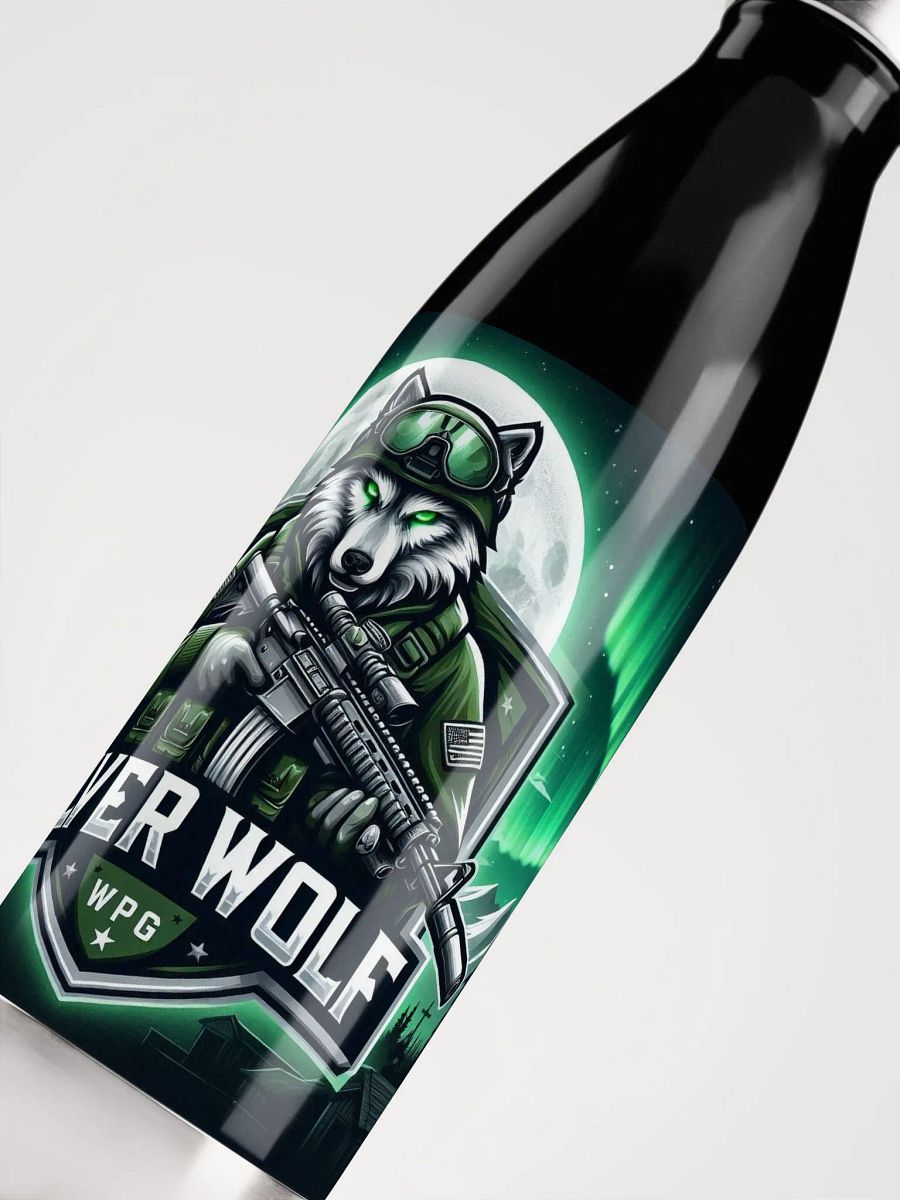 Silver Wolf Stainless Steel Water Bottle product image (5)