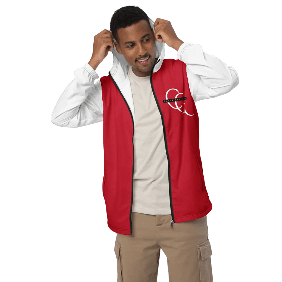 CG Red Windbreaker White Sleeves product image (3)