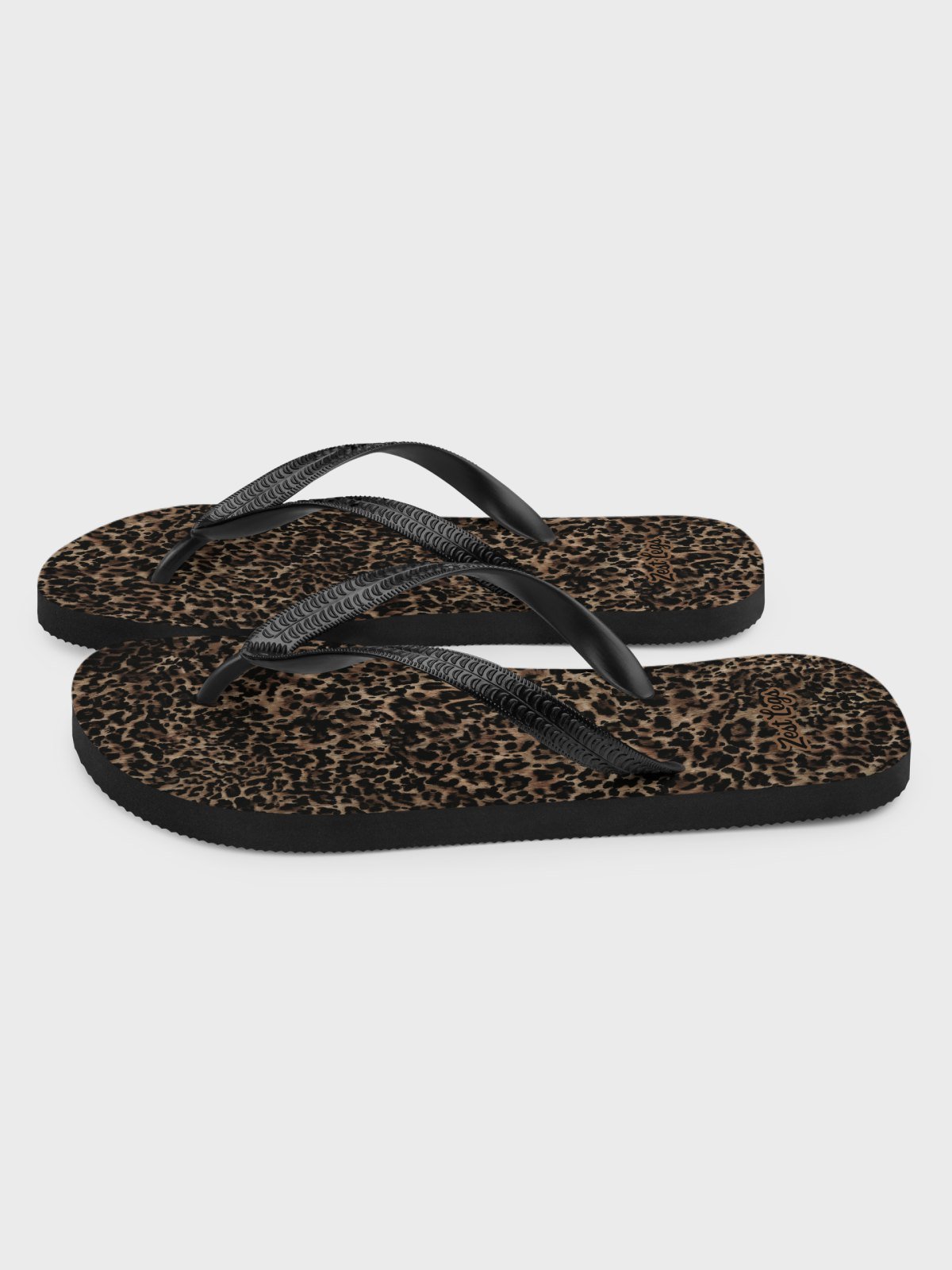 Flip flops "Chic Dark Brown Leopard" product image (4)