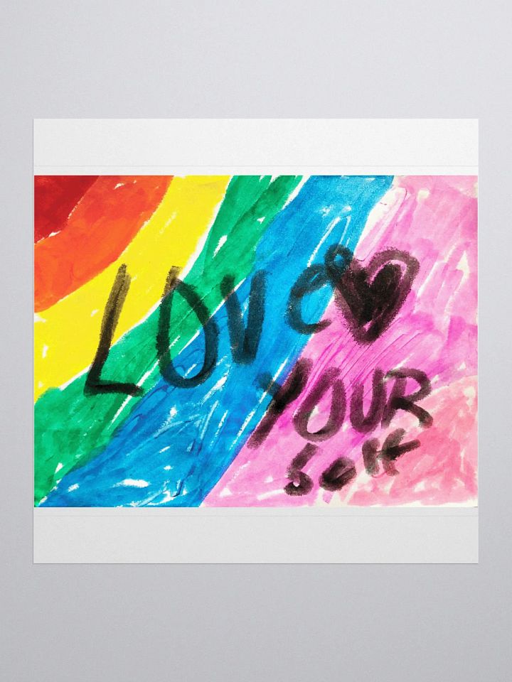 Love Yourself Original Artwork Sticker product image (1)
