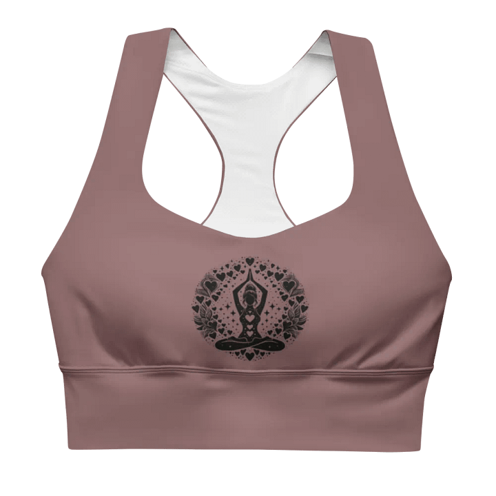 Purple Lotus Longline Sporty Bra product image (2)