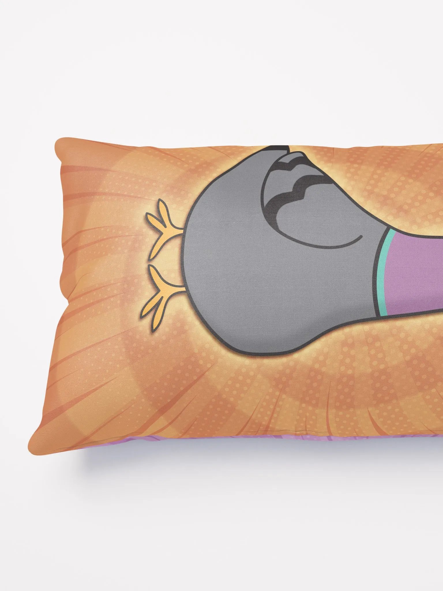 Pigeon Cushion (Orange/Purple) product image (3)