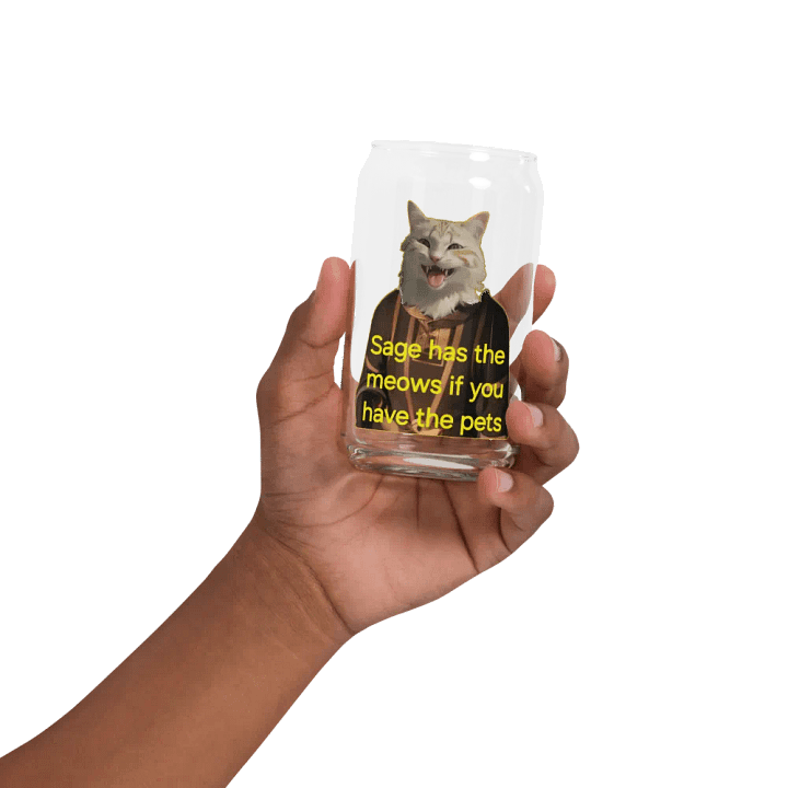 Sage Barter! Glass Can Cup product image (32)