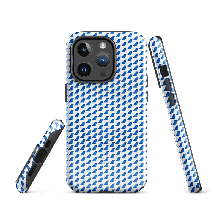 MagSafe® Ultra-Tough Case for iPhone® - Two-Tone Blue Tailfin Design product image (3)