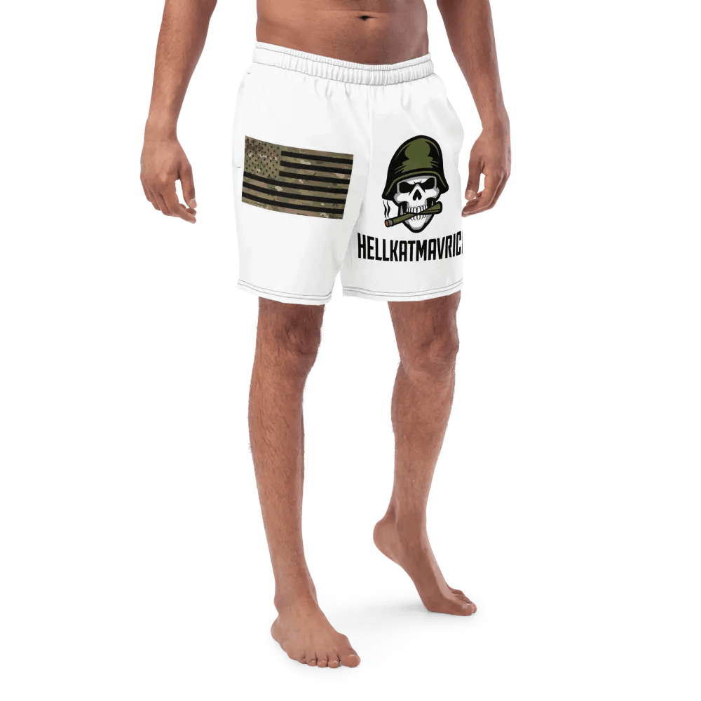 Rebel Skull All-Over Swim Trunks product image (1)