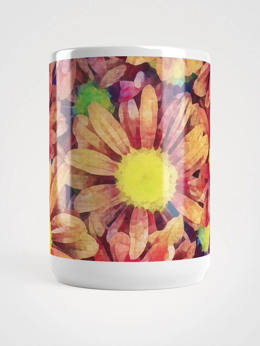 Abstract Graphic | White Coffee Mug | Gerbera Floral product image (2)