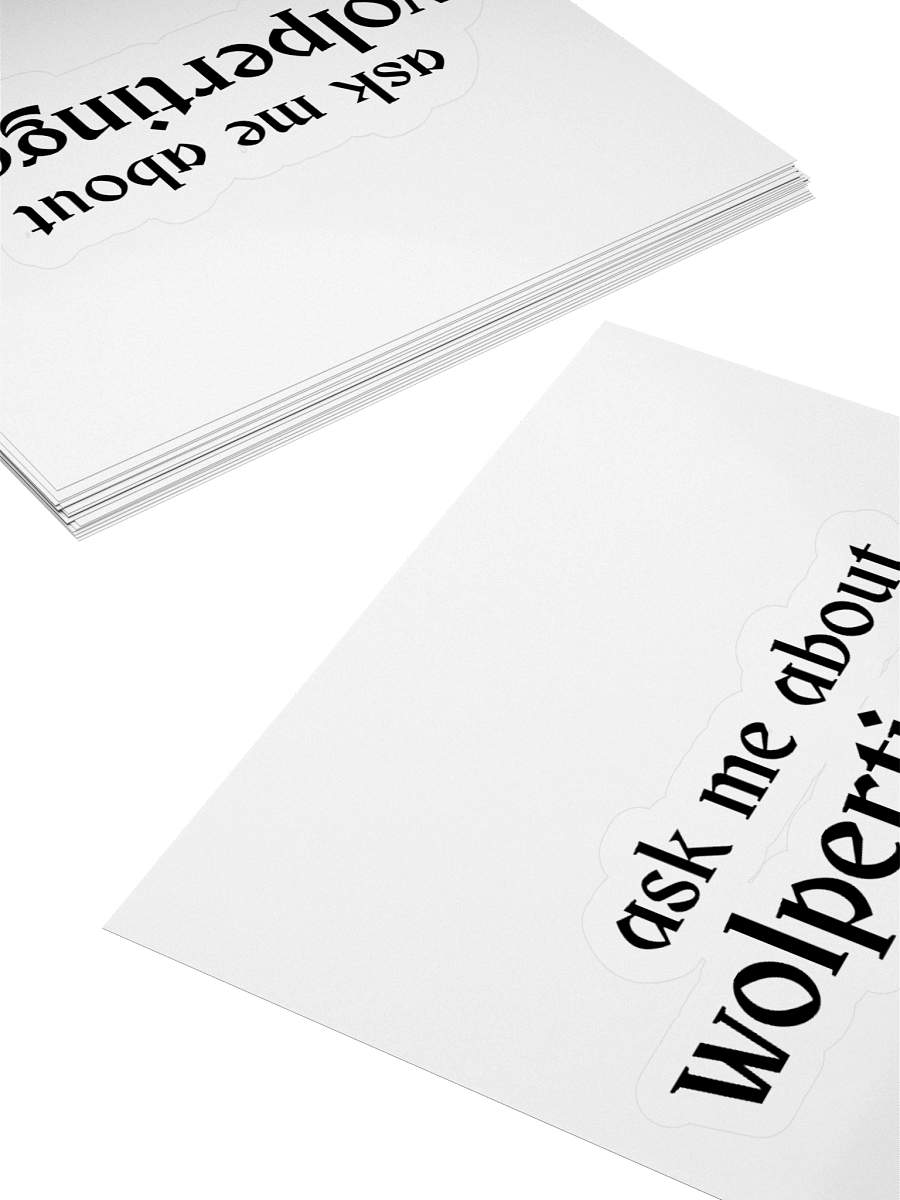 "Ask Me About Wolpertingers" Stickers product image (16)