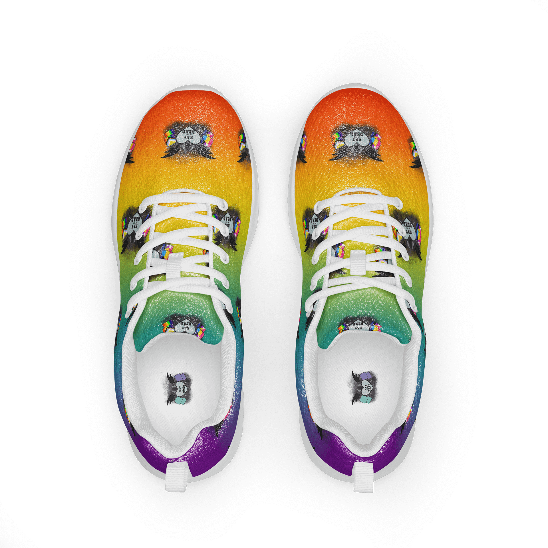 Kay_of_the_Dead Pride Logo Women's Athletic Shoes product image (1)