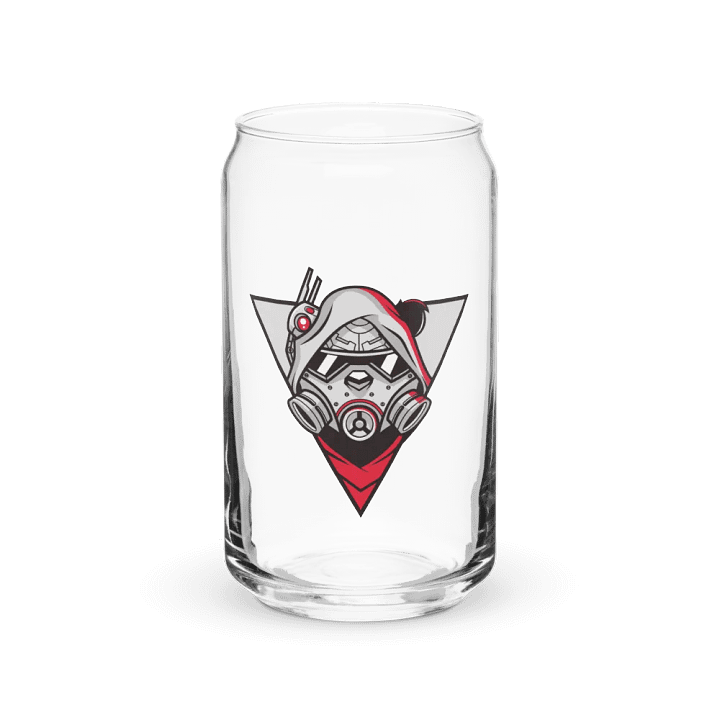 Futuristic Glass Can: Robo-Panda Edition product image (1)