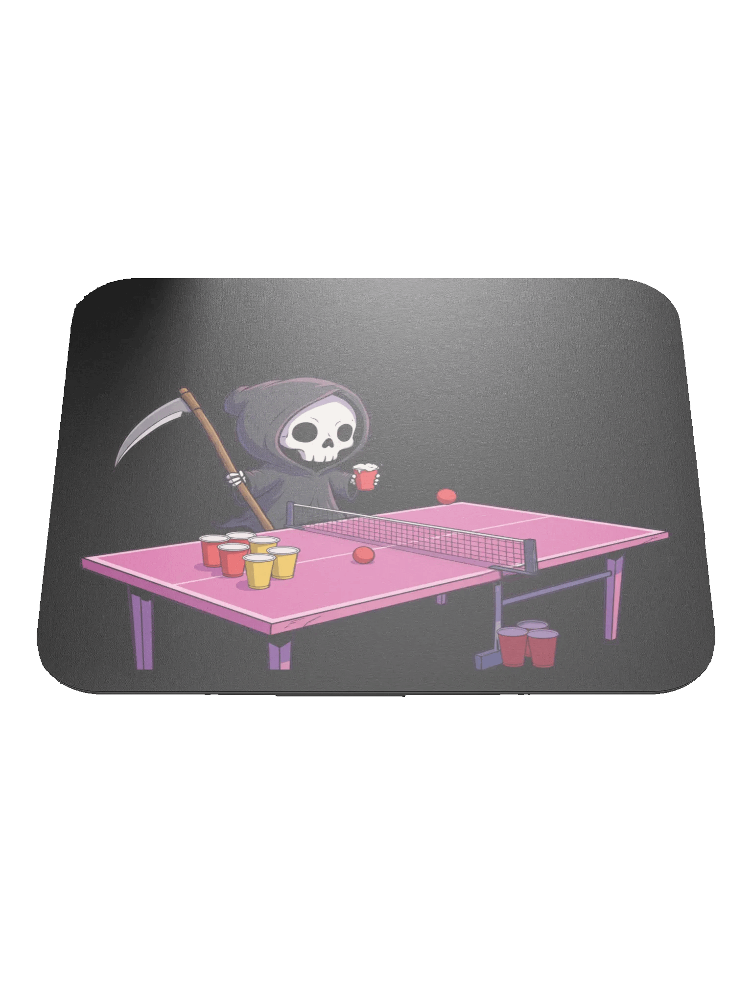 Grim - Beer Pong Black Mouse Pad product image (2)