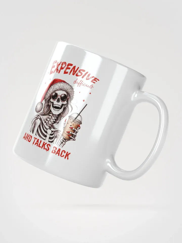 Sassy Skeleton Santa Girl Mug product image (6)