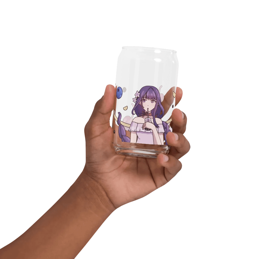 Raiden Shogun - Can-Shaped Glass (or with lid and straw) product image (32)