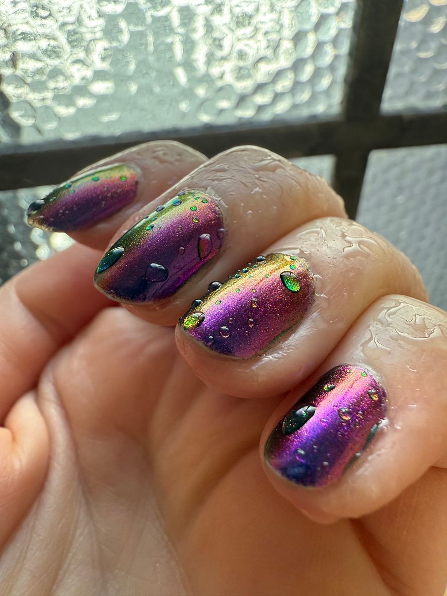 LAWFUL CHAOS - Purple Gold Red Green Multichrome Nail Polish product image (3)