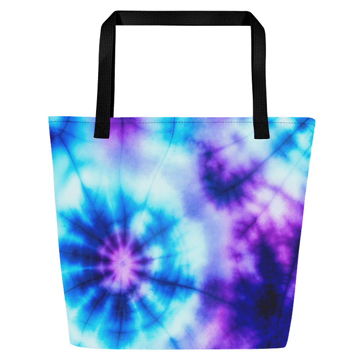 Radiant Cosmos Tie Dye All-Over Tote Bag with Pocket product image (1)