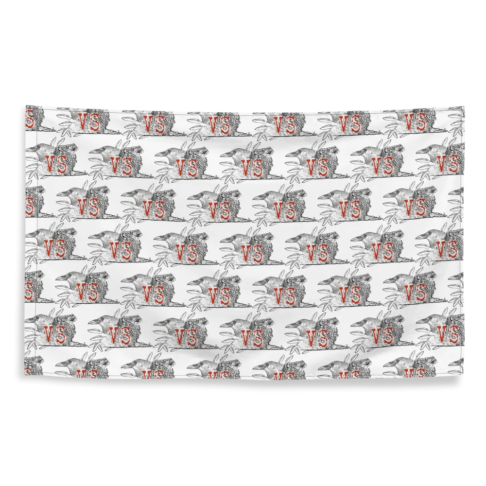 Crow vs Lion Flag product image (2)