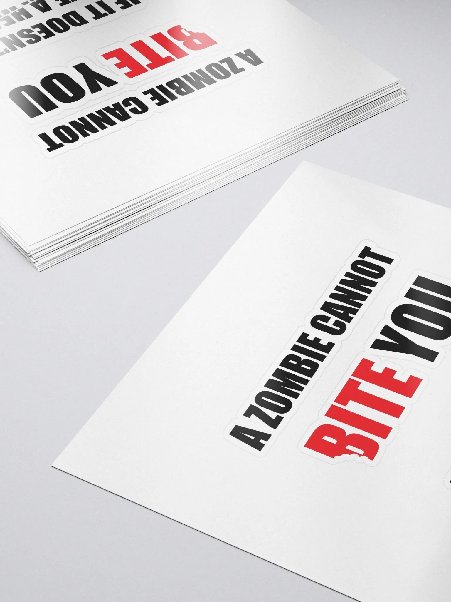 A Zombie Cannot Bite You - Stickers product image (5)