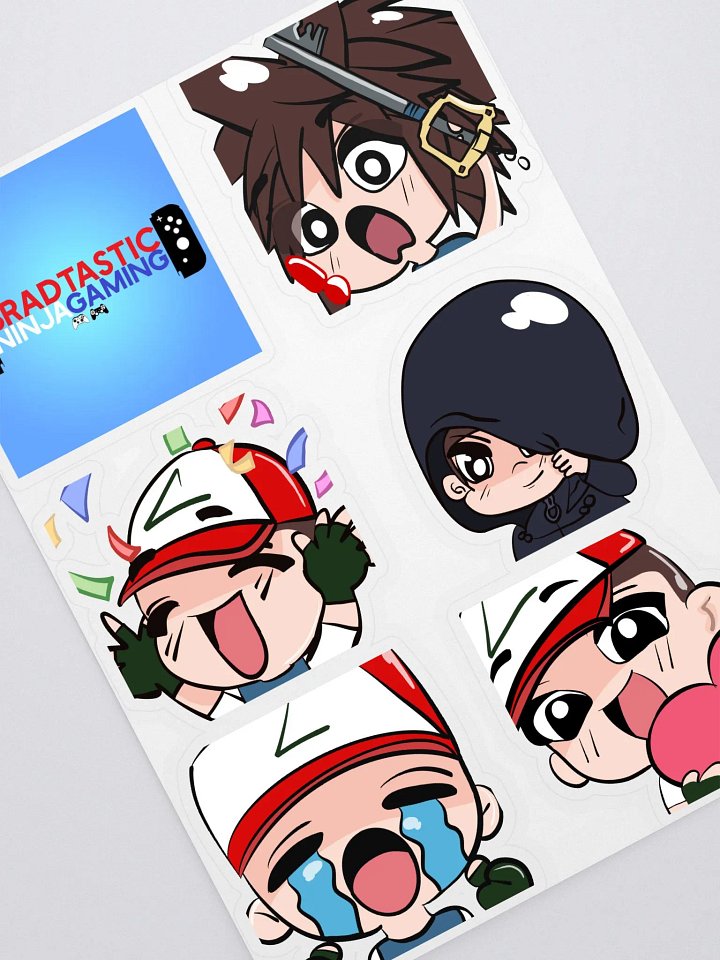 Bradtastic Ninja Variety Sticker Sheet product image (2)