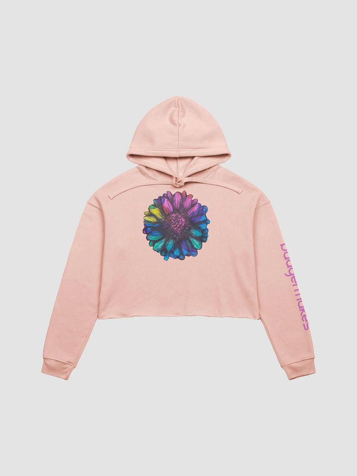 Tiedye Flower Crop Hoodie product image (1)