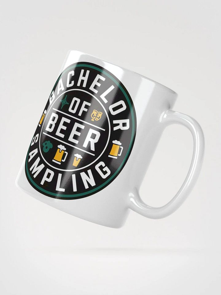 Bachelor of Beer Sampling #Statement Glossy Mug - White product image (5)