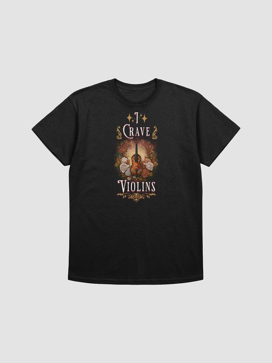 Melodic Reverie: I Crave Violins T-Shirt Design product image (3)