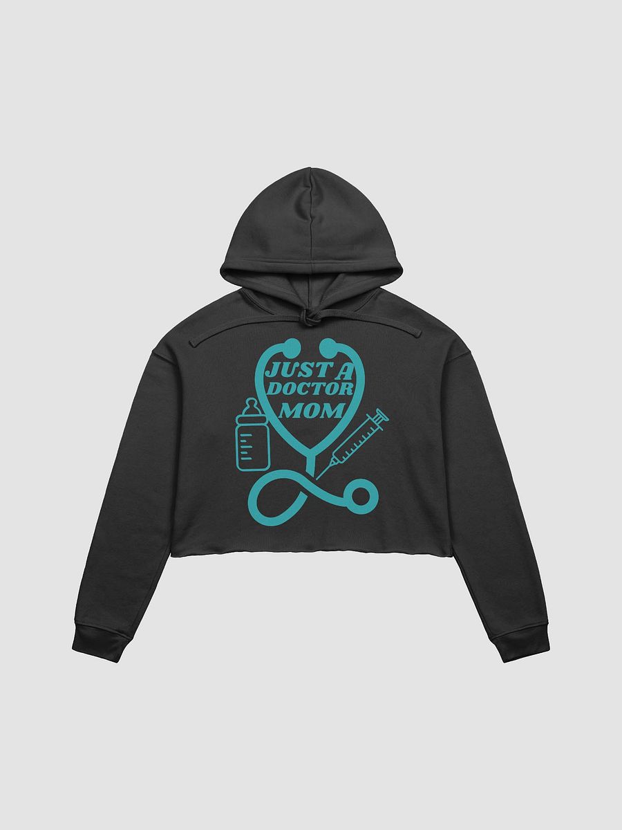 Doctor Mom Turquoise Stethoscope Crop Hoodie product image (7)