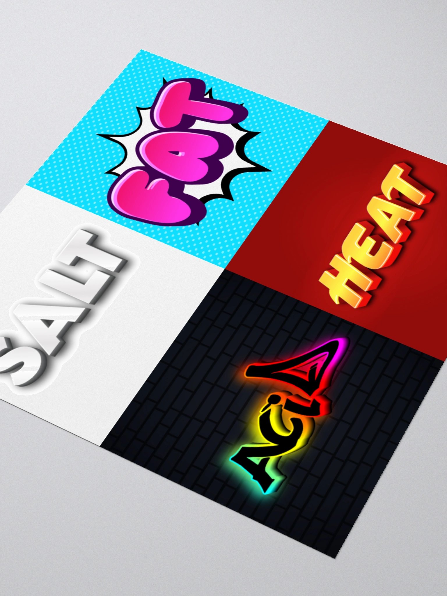 Salt Fat Acid Heat - Kiss Cut Stickers product image (9)