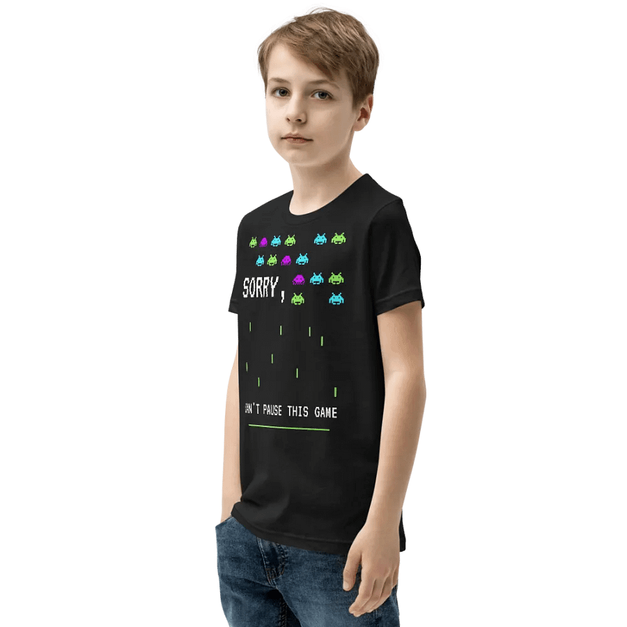 Sorry I'm Gaming Youth T-Shirt product image (3)