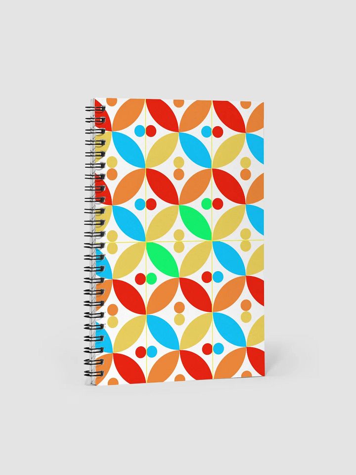 Colorful Geometric Pattern Design Spiral Notebook product image (1)