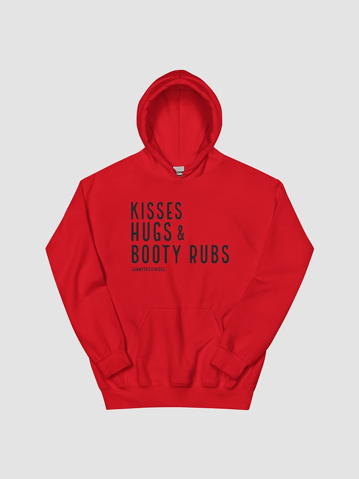 Kisses Hugs & Booty Rubs Unisex Heavy Blend Hoodie - Black Font product image (1)