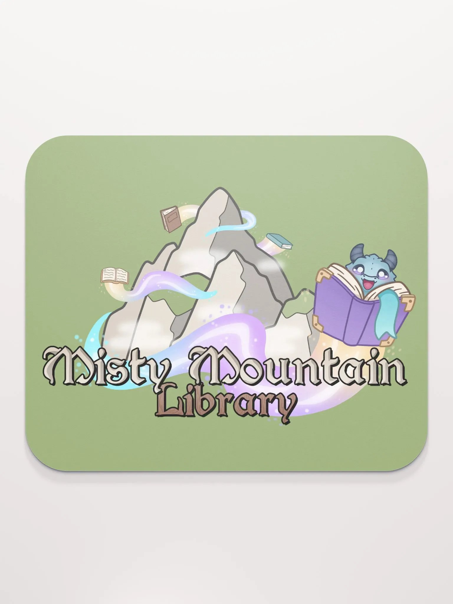 Misty Mountain Library Mouse Pad product image (2)