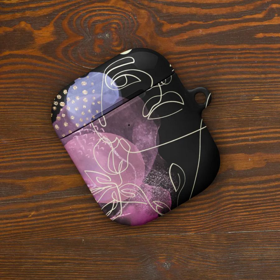 Whimsical Faces & Flora AirPods® Case gift for moms friends sons daughters product image (10)
