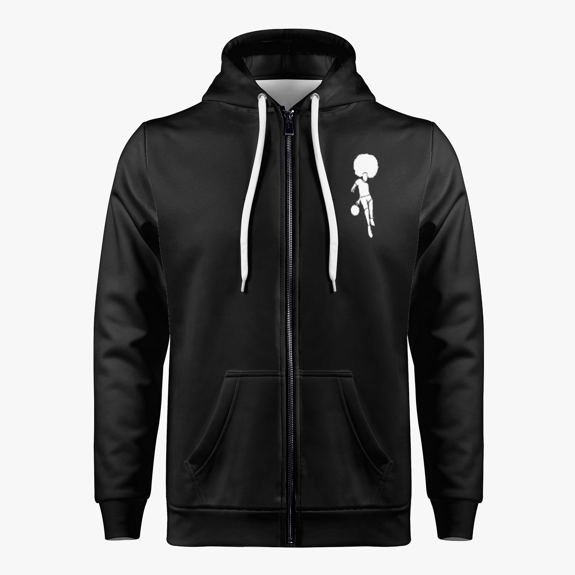 Mo_WithTheFro Black zip up hoodie product image (1)