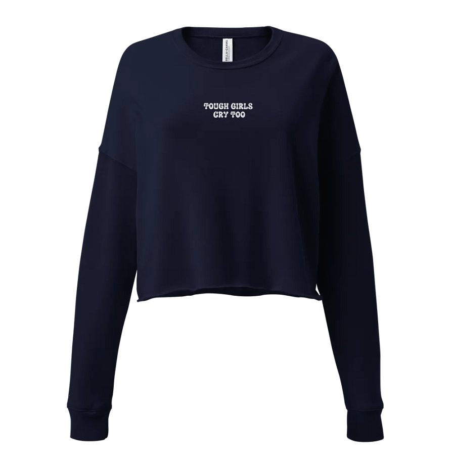 Tough Girls Cry Too Embroidered Woman's Sweatshirt product image (25)