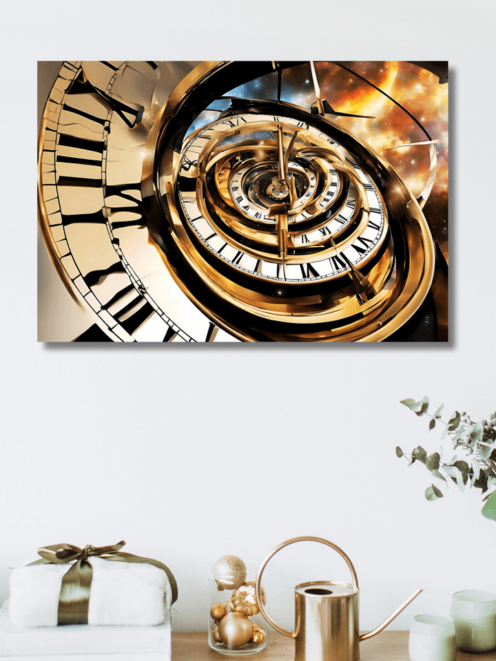 Time Confusion-18 | Canvas Artistic Wall Painting product image (2)