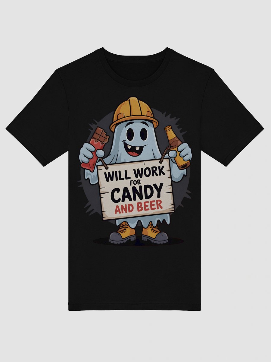 Spooky Construction Ghost T-Shirt product image (49)