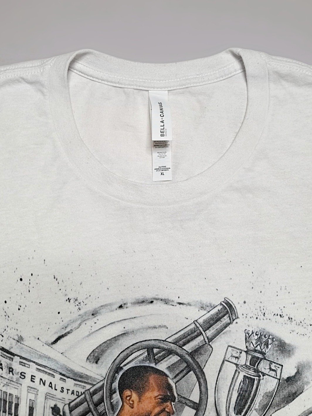 Thierry Henry Arsenal T-Shirt – Front Print Football Artwork (12th Man Podcast Exclusive) Recycled Materials product image (8)