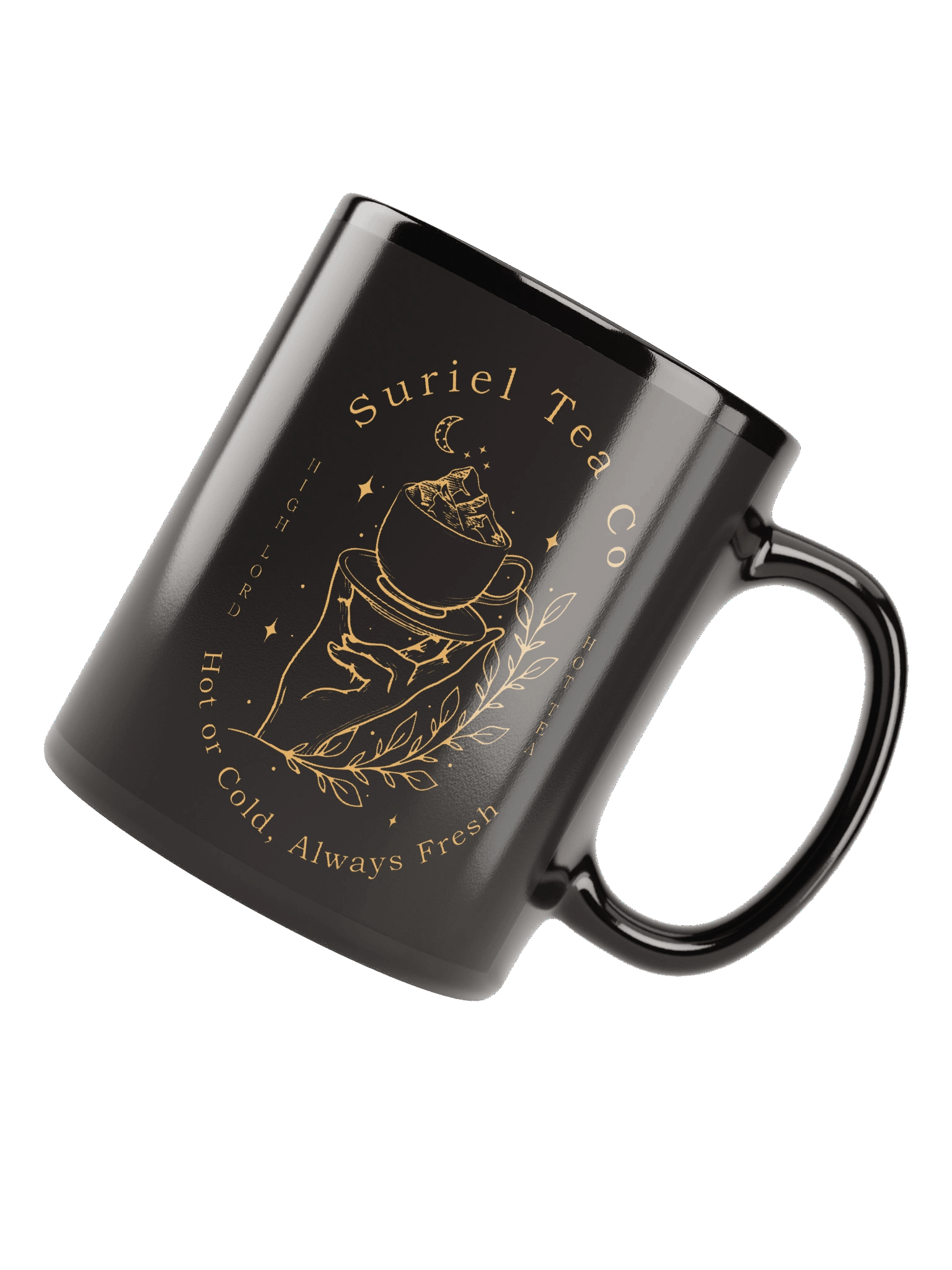 The Suriel Tea Co Suriel Tea Company Spill The Tea Velaris ACOTAR Symbol Classic Black Coffee Mug 1BK1 product image (4)