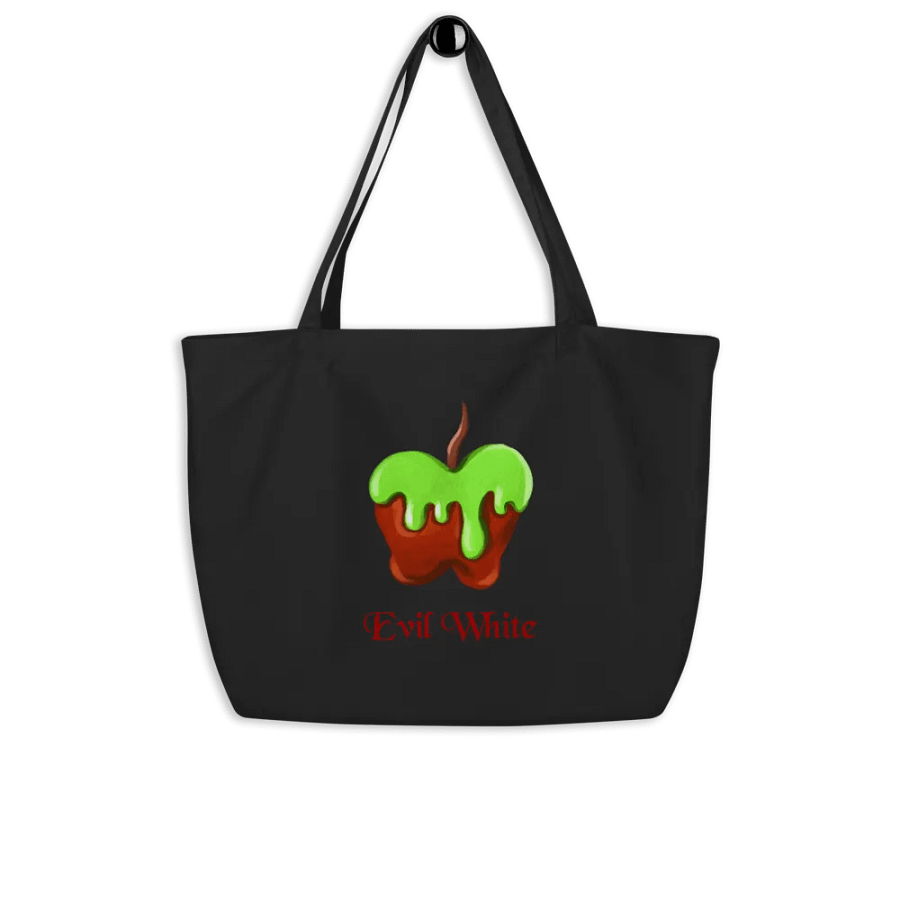 Evil White Graphic Printed Tote Bag product image (8)